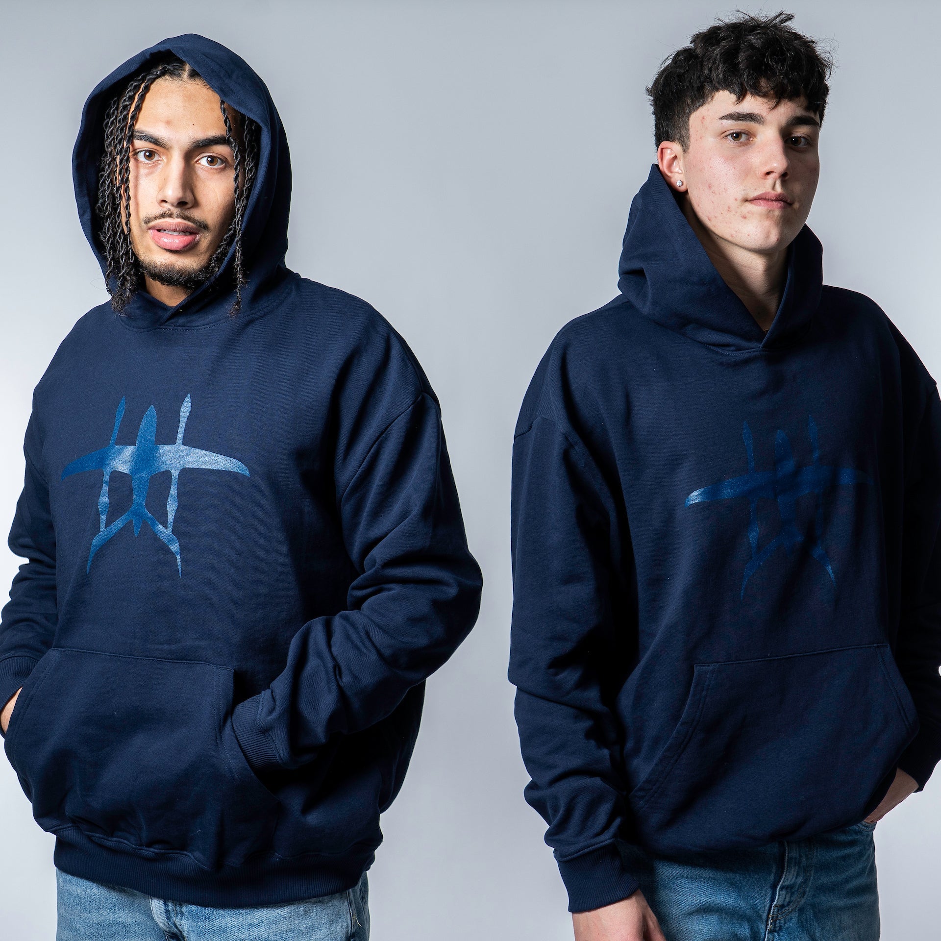 Navy Alia Monochome Hoodie