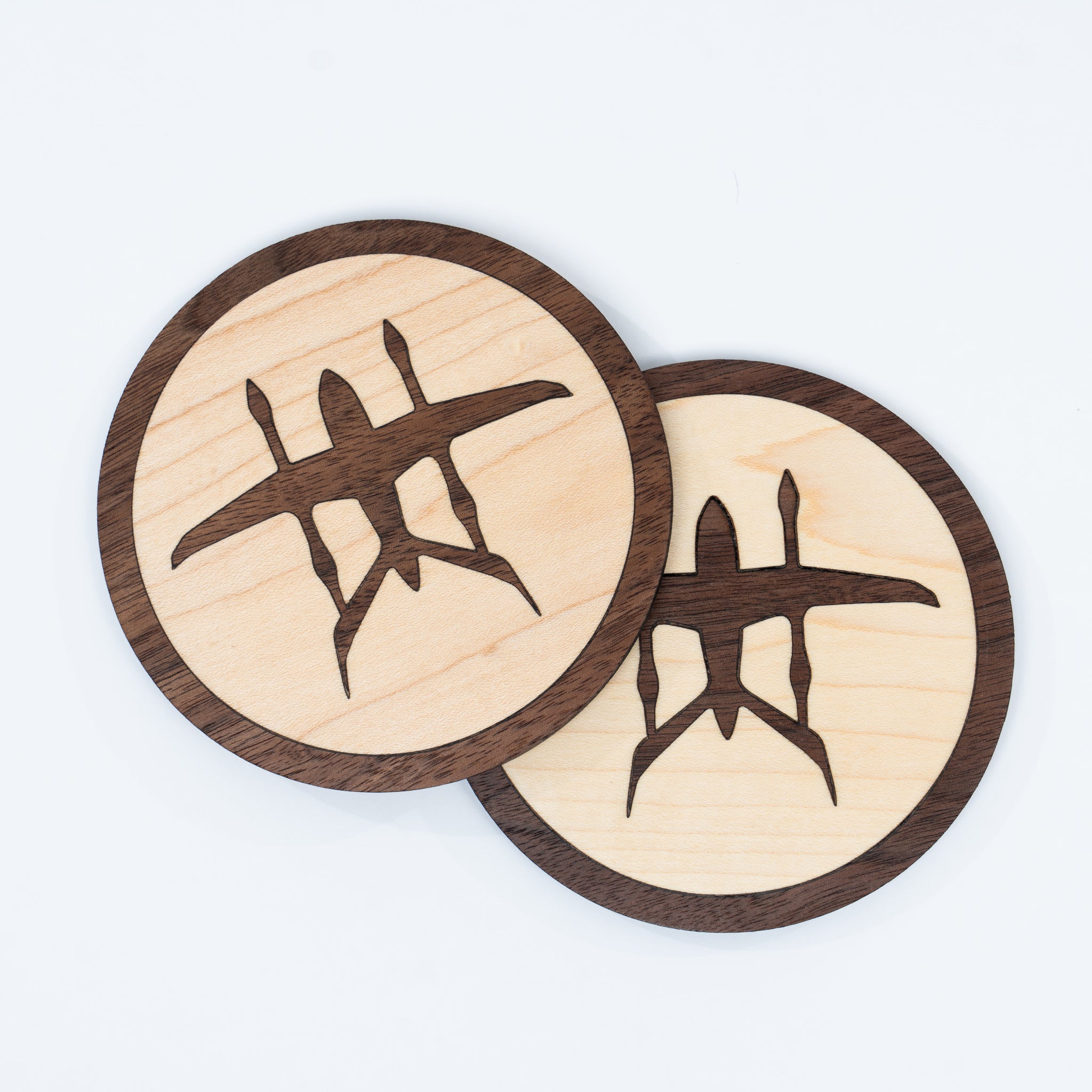 Wood Coaster Pair