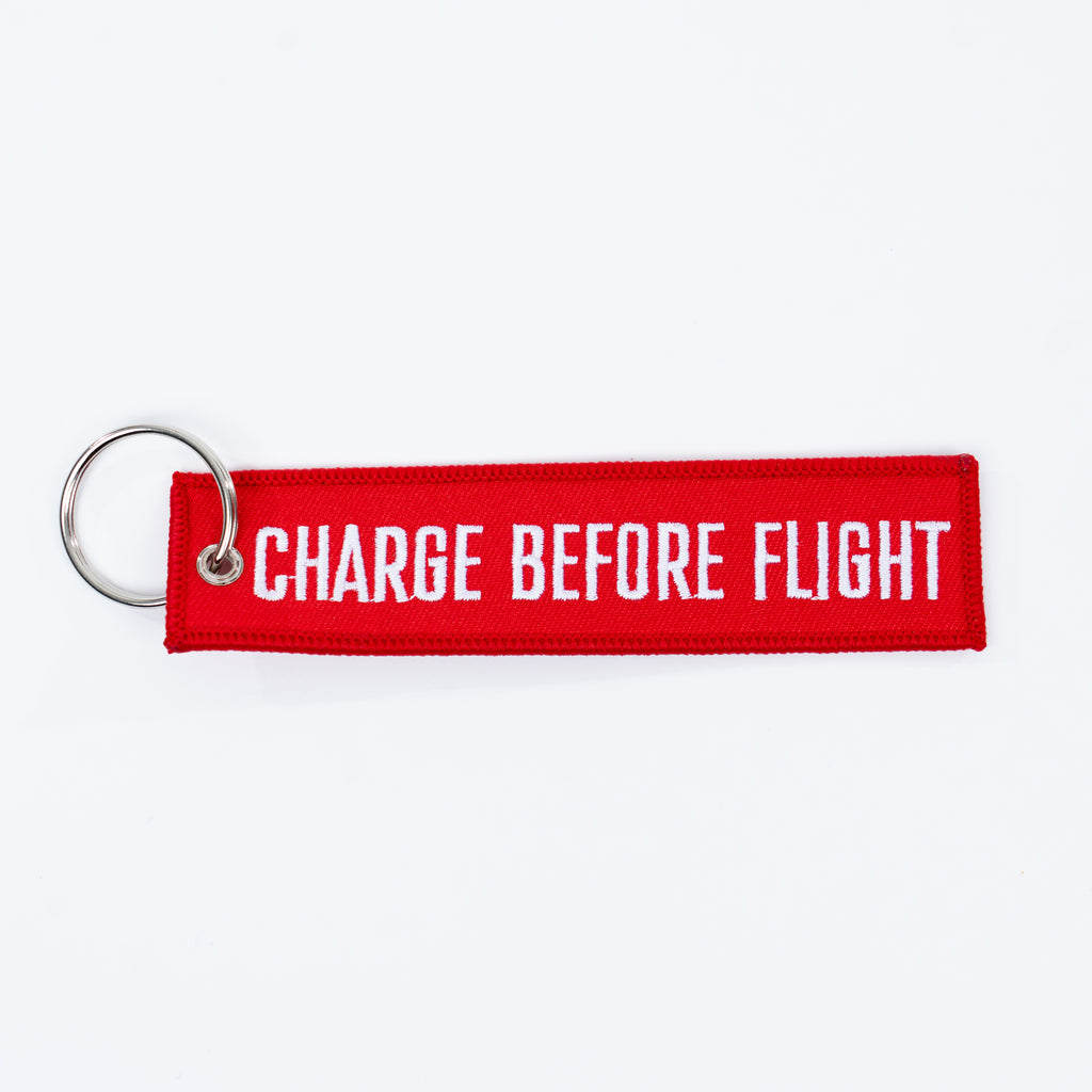 Charge Before Flight Tag