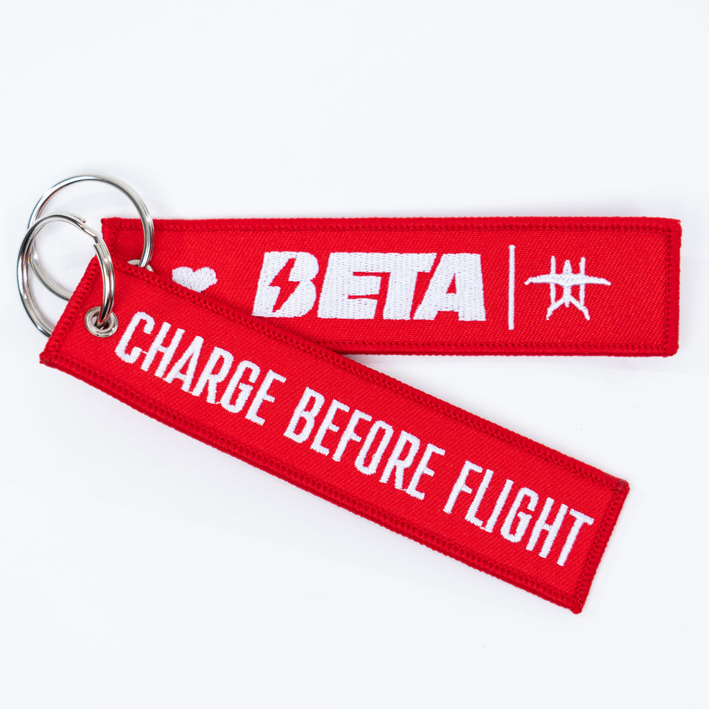 Charge Before Flight Tag
