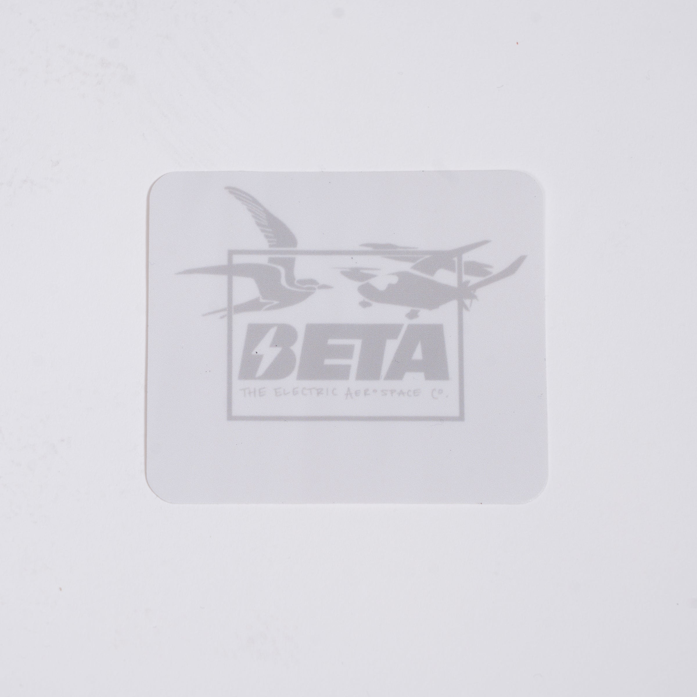 White BETA Sticker