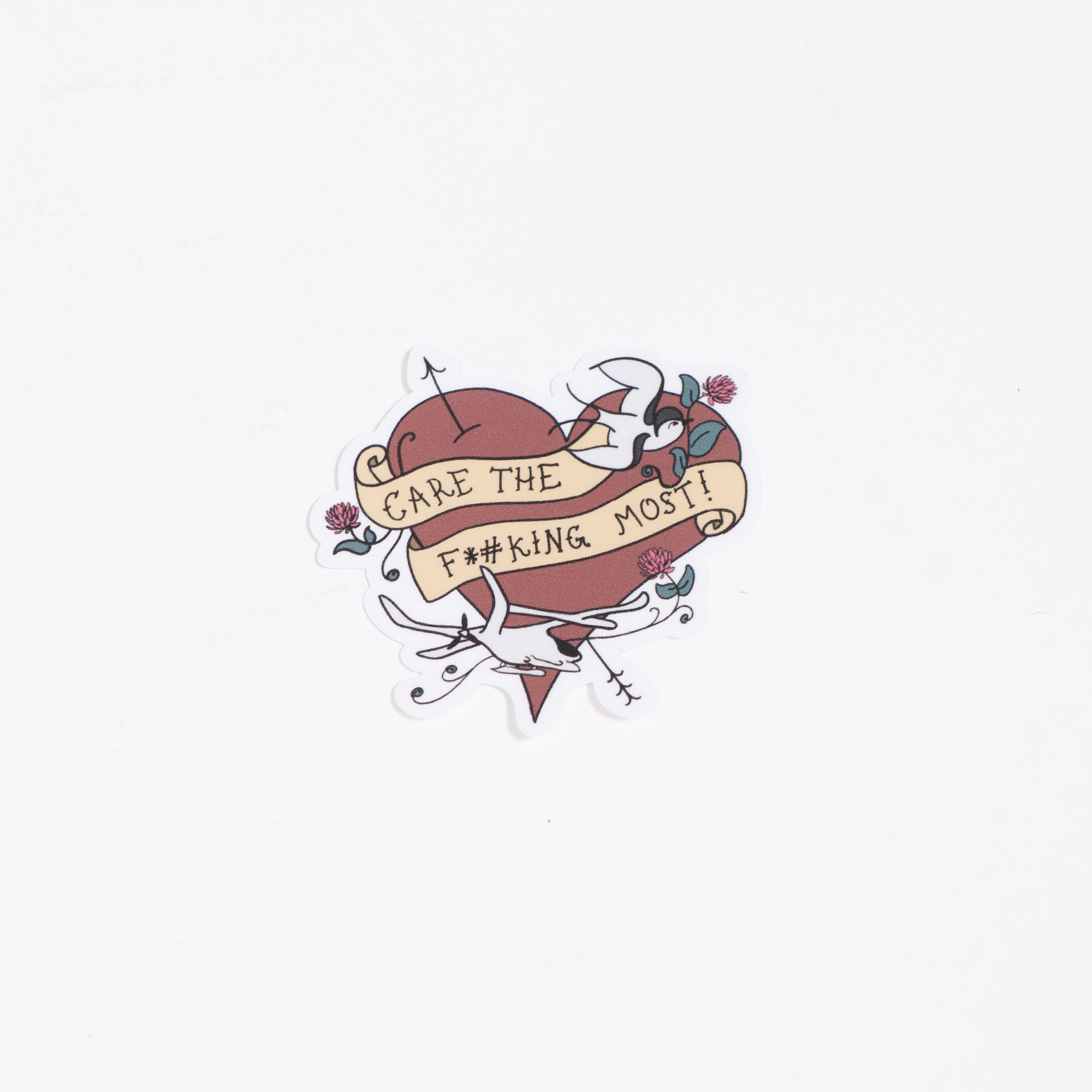 Care the Most Colored Sticker