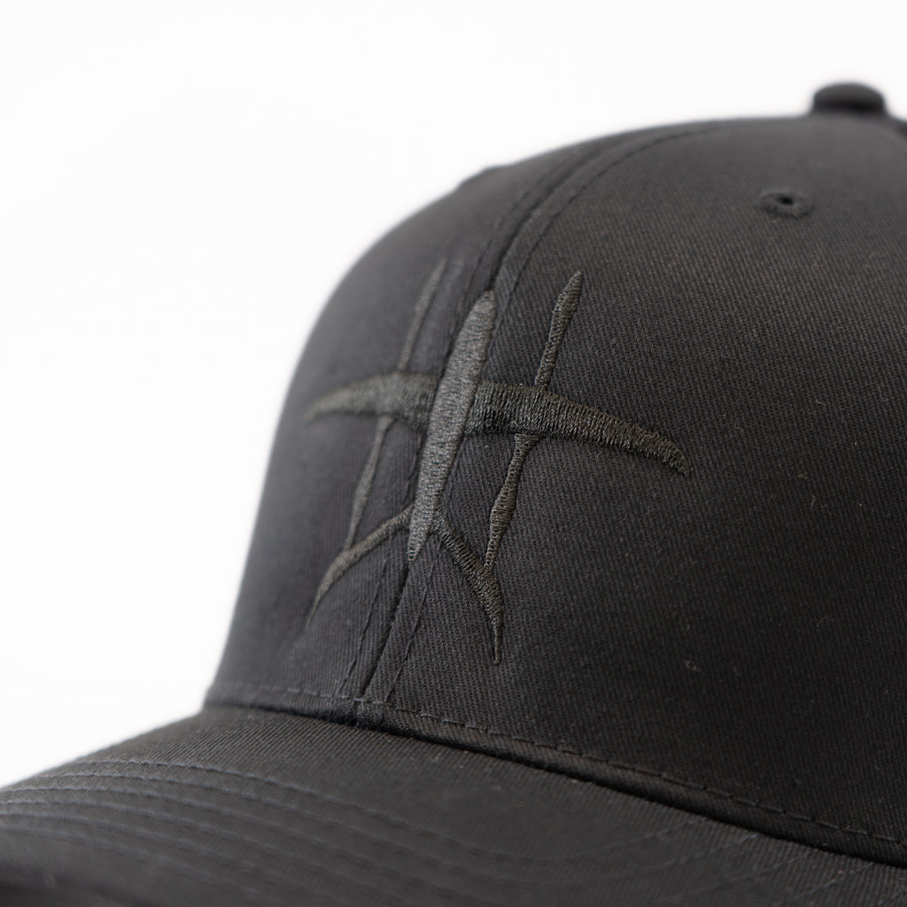 Black Monochrome Alia Trucker Hat