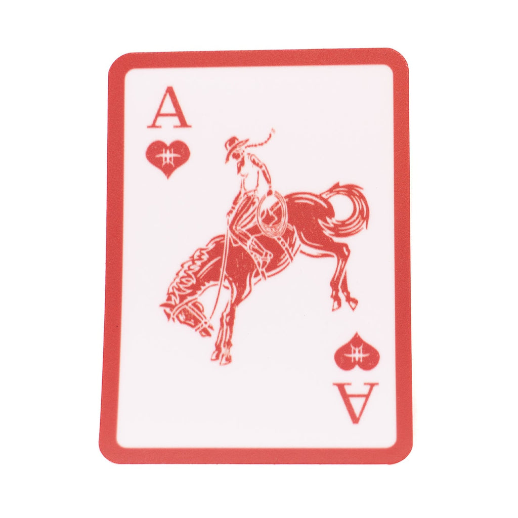 White BETA Cowgirl Sticker