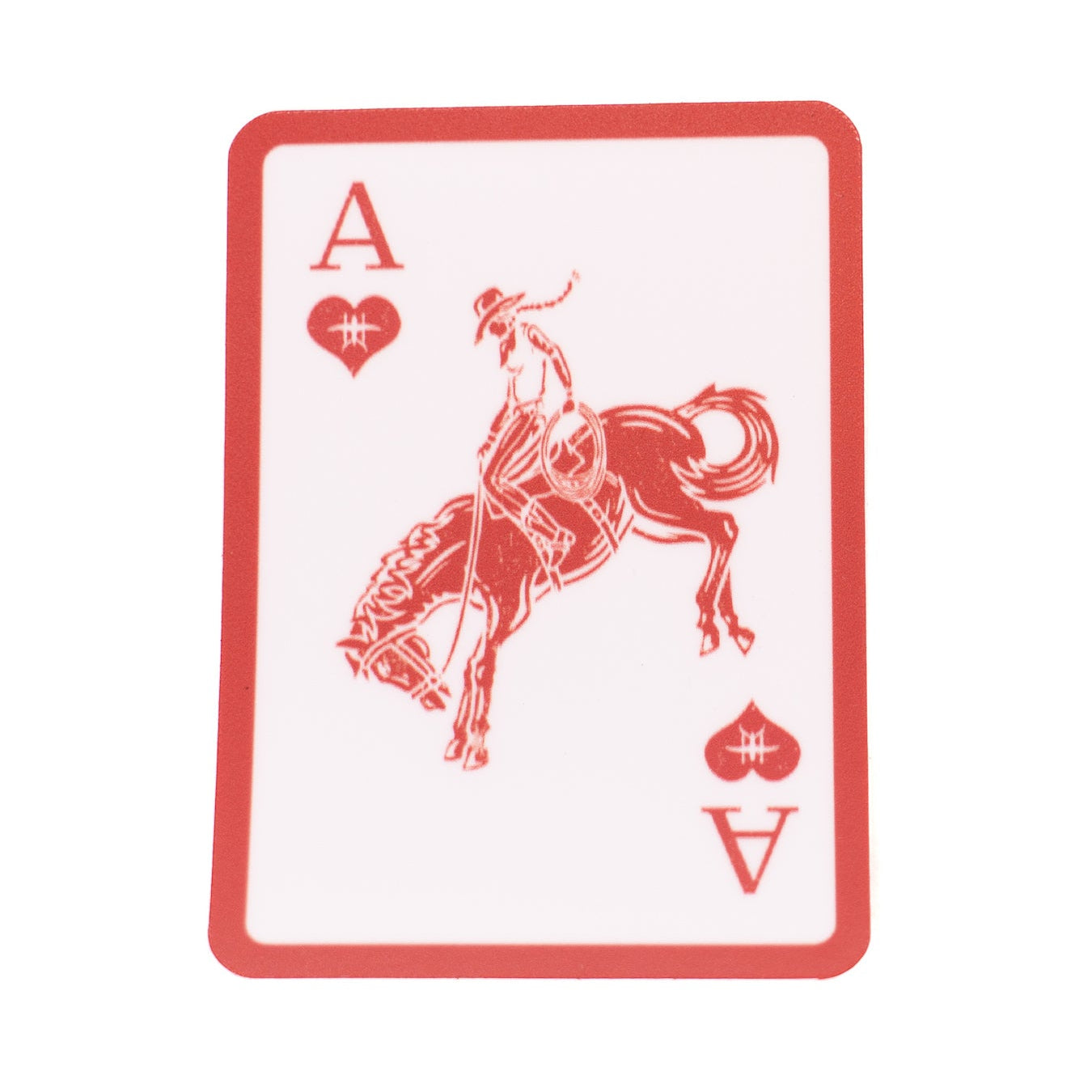 White BETA Cowgirl Sticker