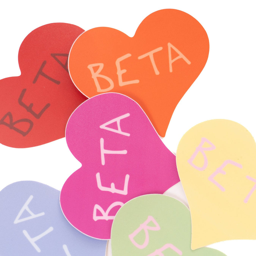 Pink Heart BETA Sticker