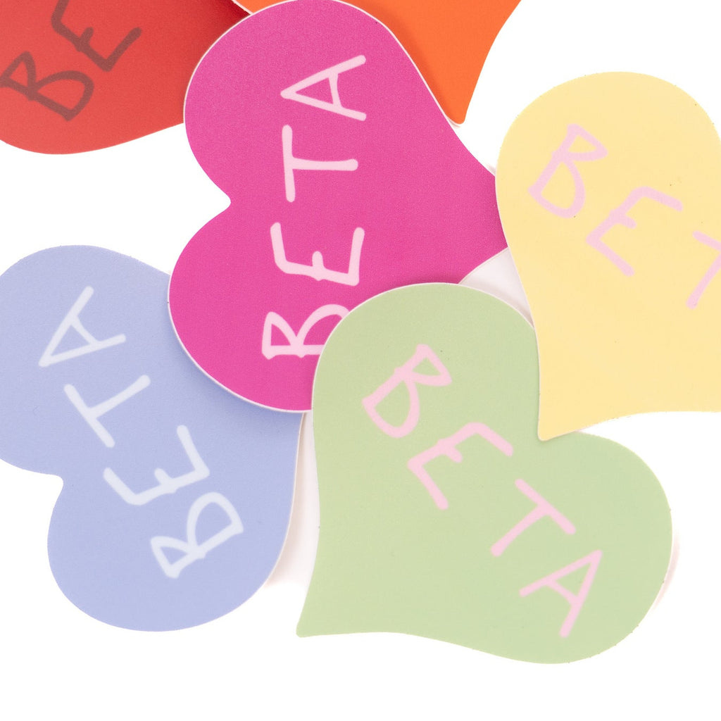 Green Heart BETA Sticker