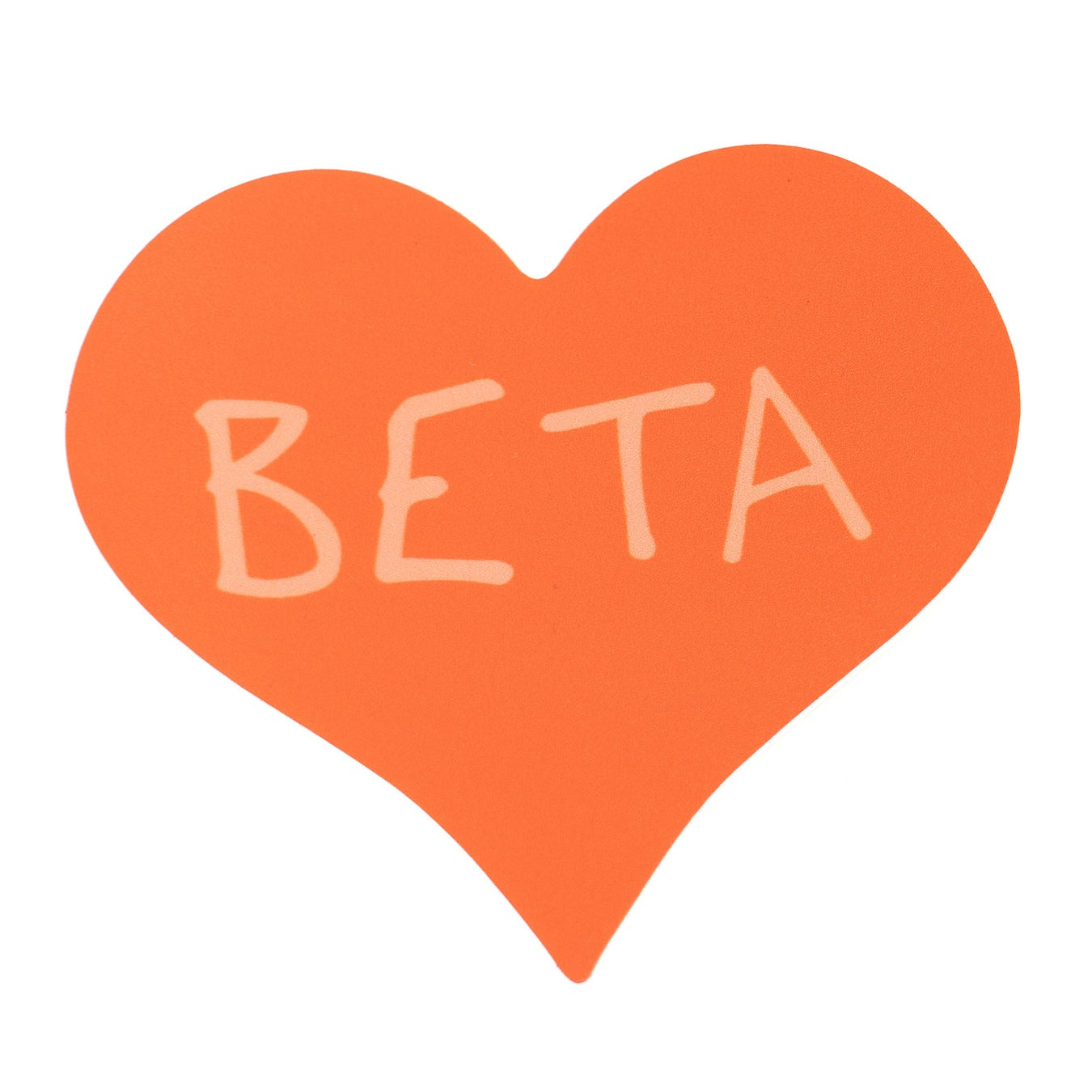Orange Heart BETA Sticker