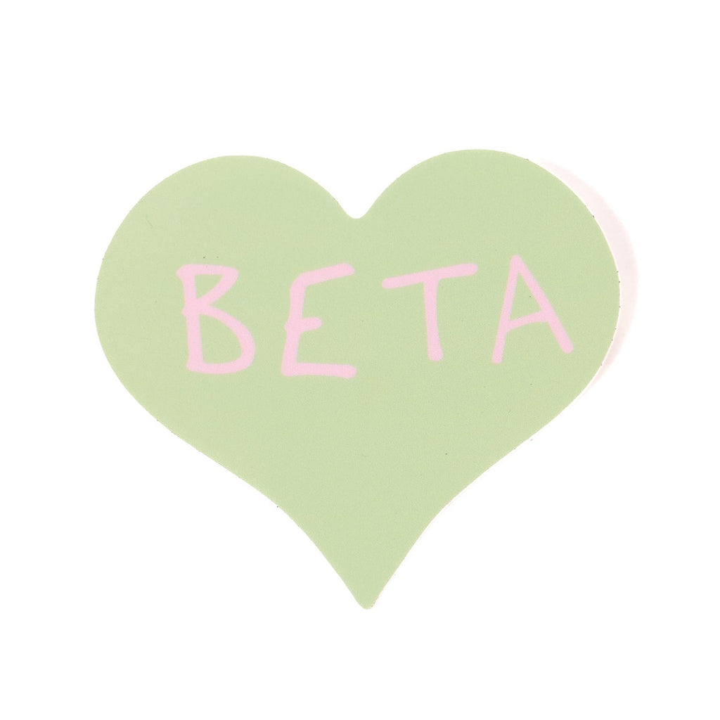 Green Heart BETA Sticker