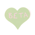 Green Heart BETA Sticker