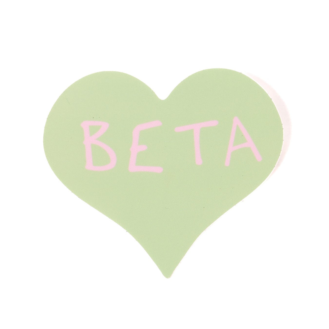 Green Heart BETA Sticker