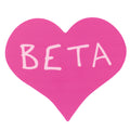 Pink Heart BETA Sticker