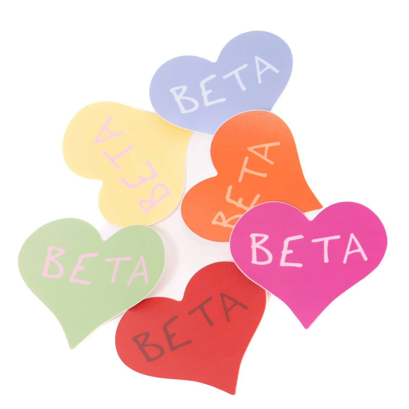 Yellow Heart BETA Sticker
