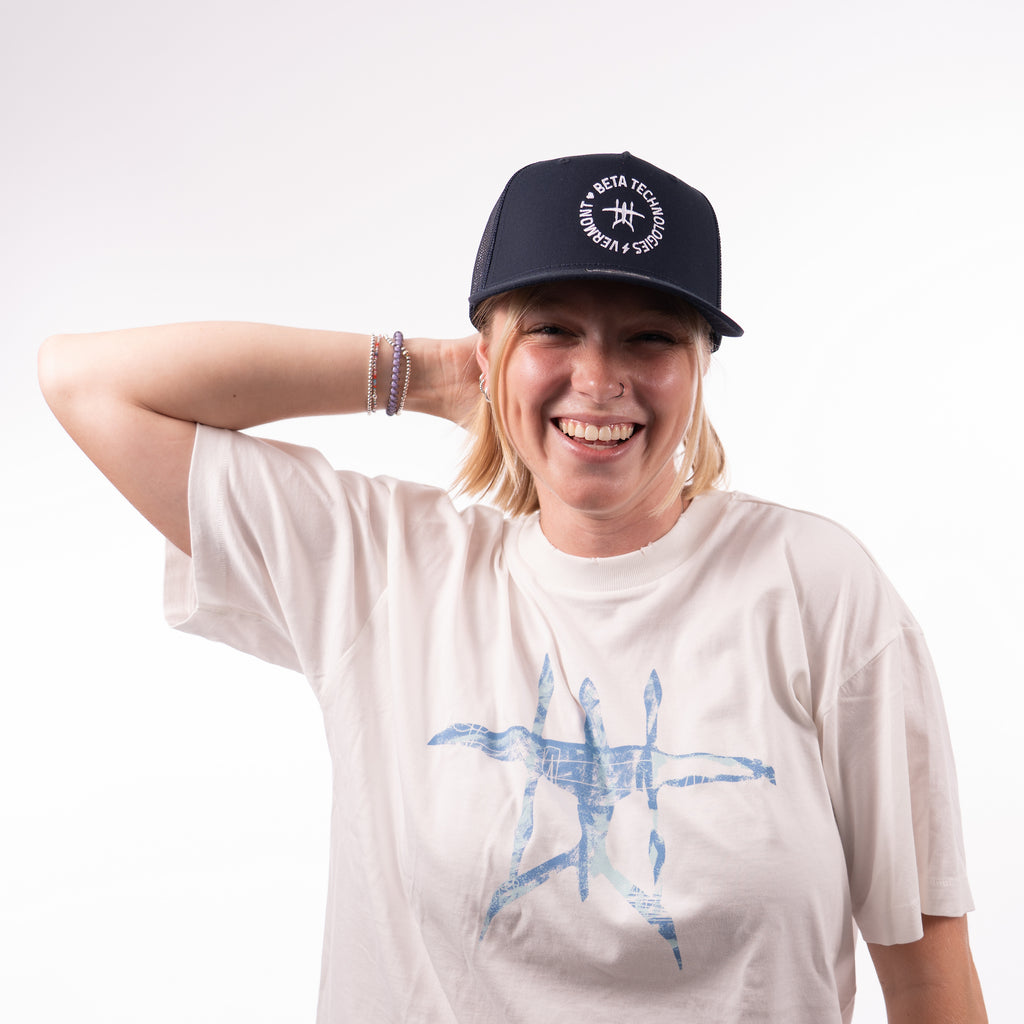 Navy BETA Circle Hat