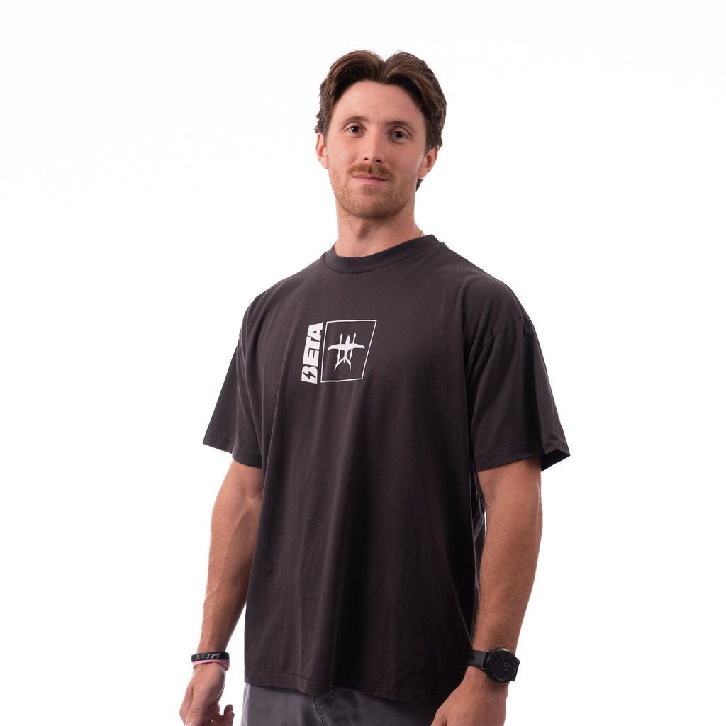 Black BETA square Tee
