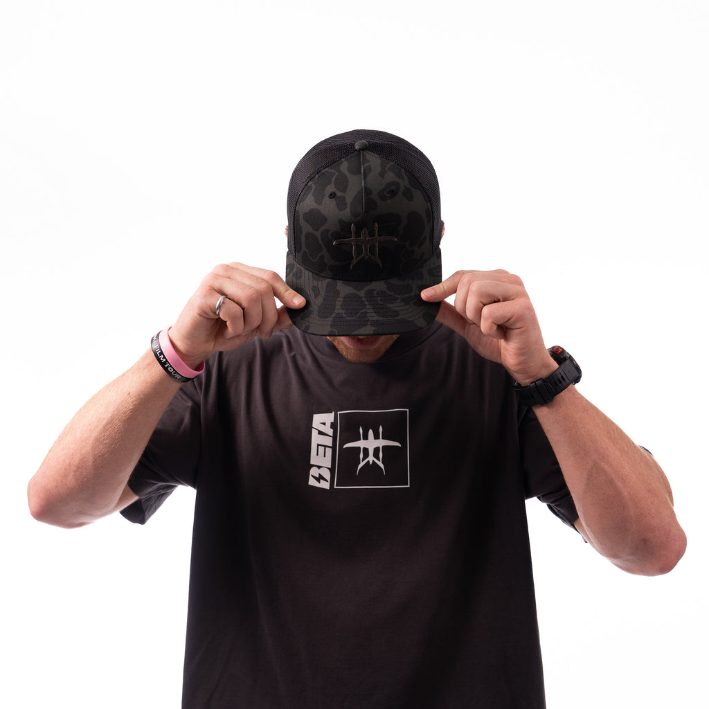 Black Camo Hat
