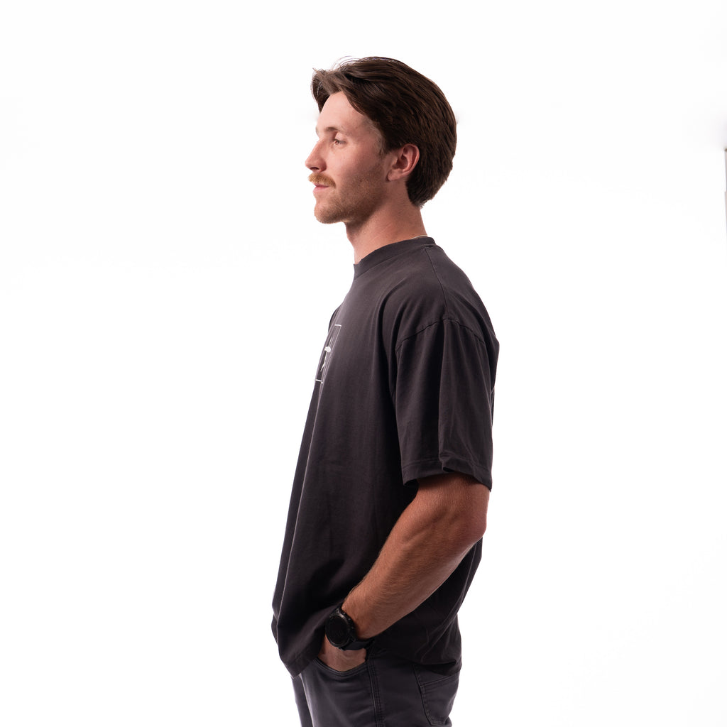 Black BETA square Tee