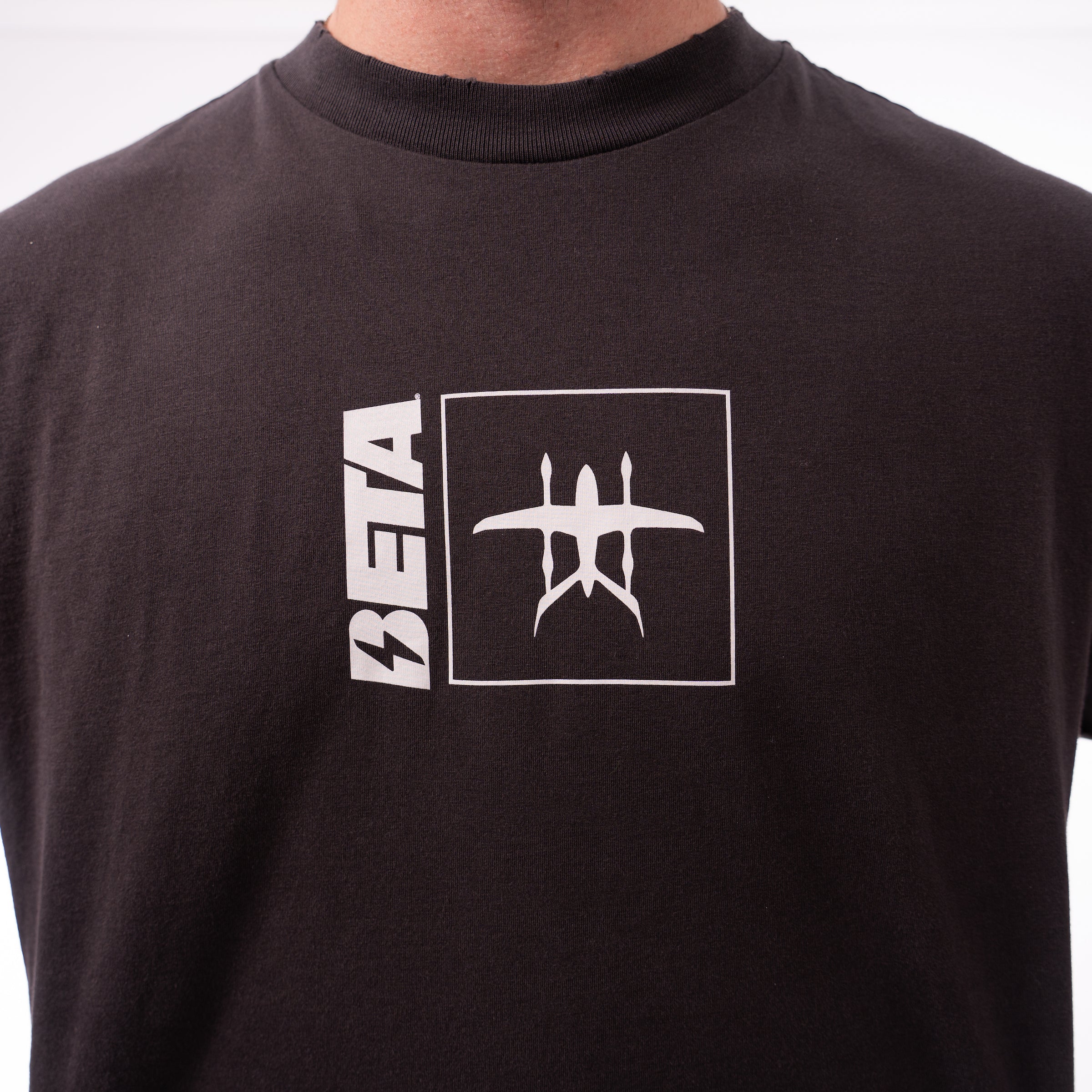 Black BETA square Tee