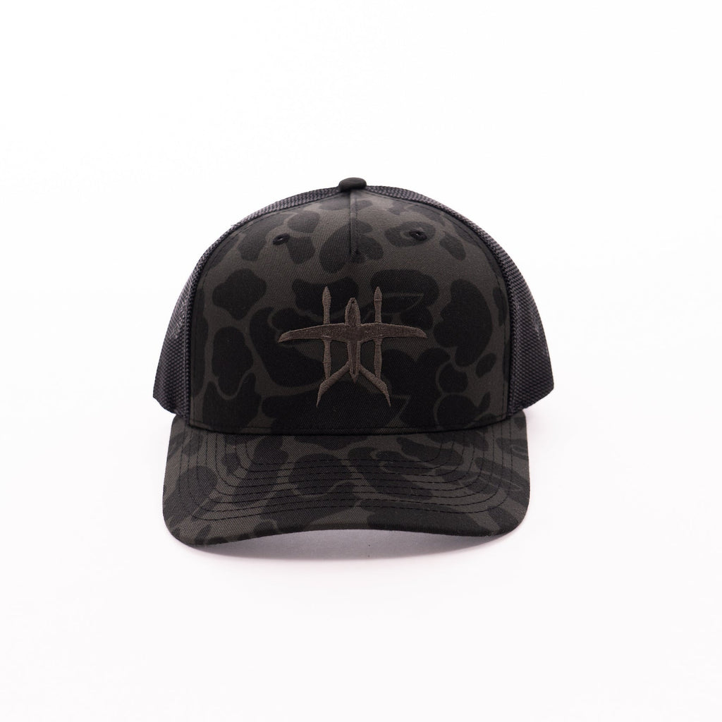 Black Camo Hat